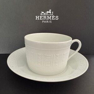 Hermes Large Cup and Saucer - 2 available (never used)